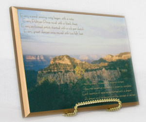 Motivational Plaques No Concept of Defeat